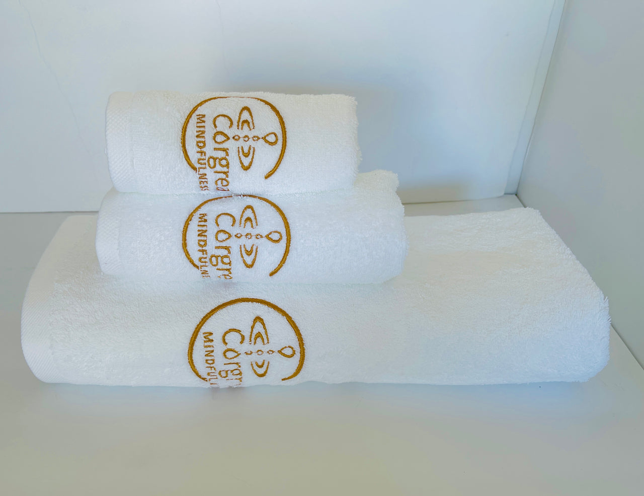 Luxury Hotel Towels Mindfulness Symbol